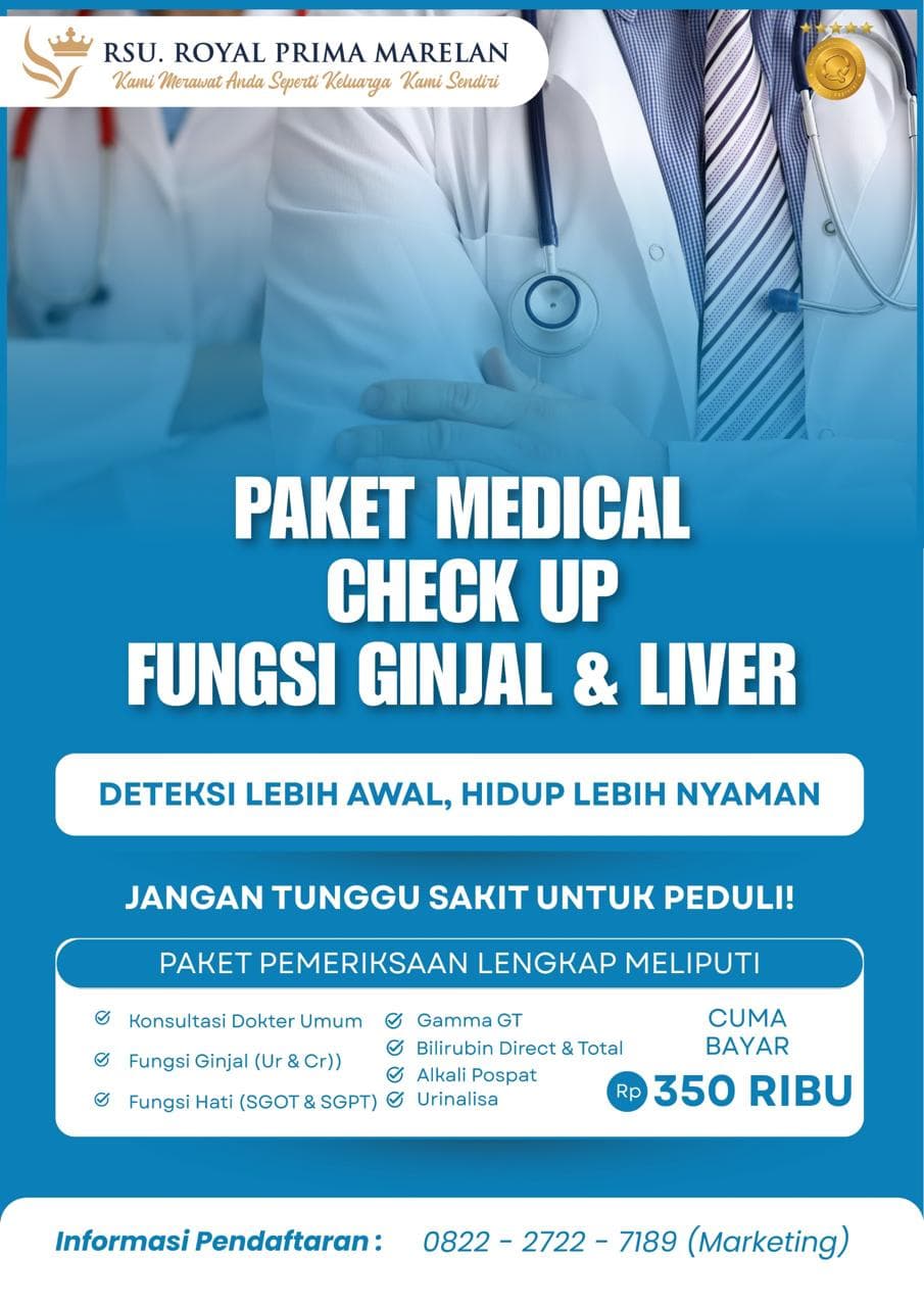 Paket Medical Check Up Fungsi Ginjal & Liver